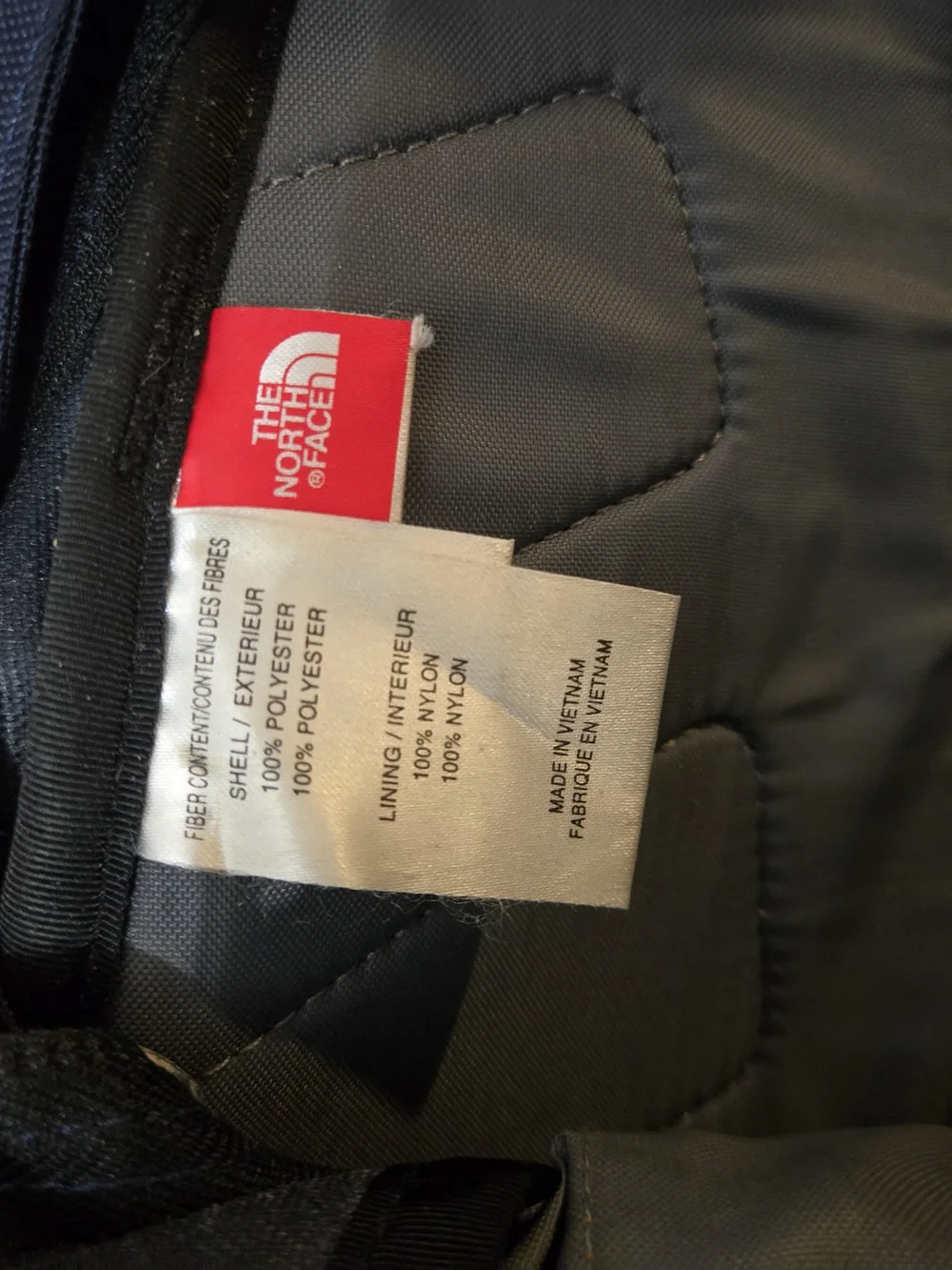 The North Face Slingshot Backpack in Navy and Charcoal